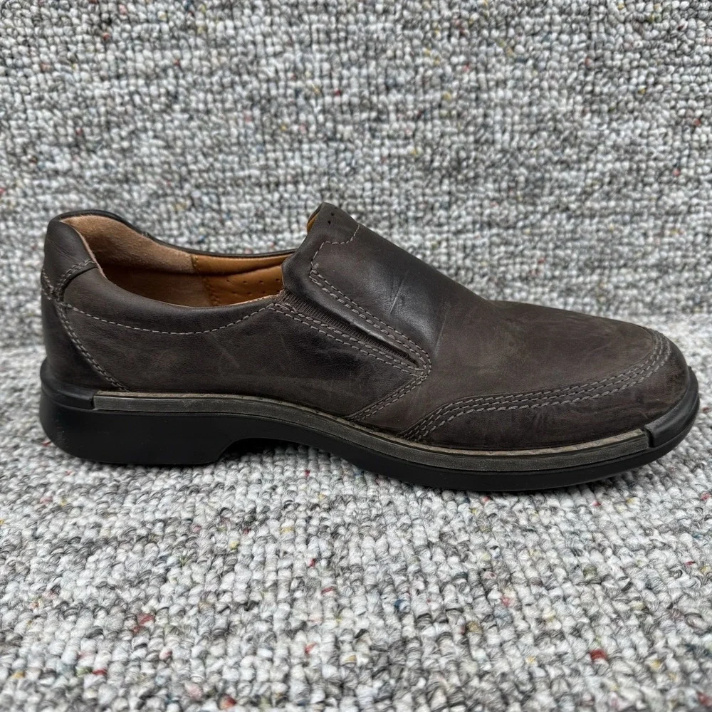 Ecco Fusion II Shoes Mens 8 Leather Slip On Casual Comfort Walking Brown